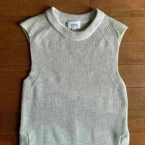 Wilfred |  Aritzia Palmier tunic sweater cream size XS - Picture 2 of 4